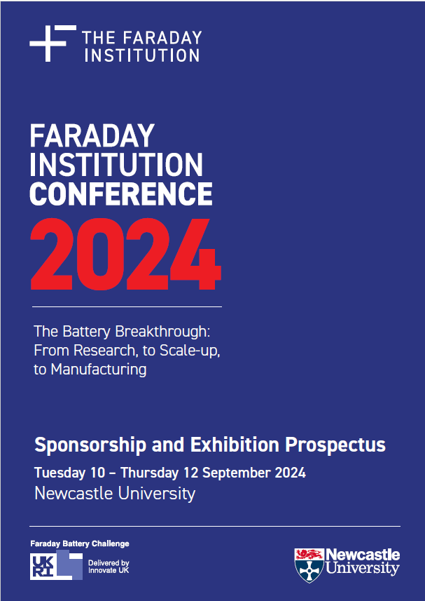 Faraday Institution Conference 2024 Sponsorship Prospectus