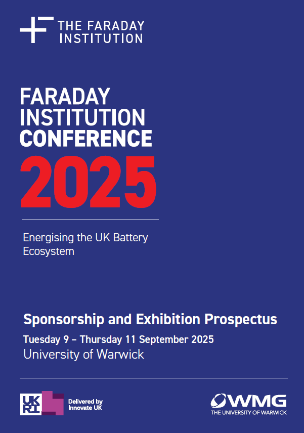 Faraday Institution Conference 2024 Sponsorship Prospectus